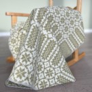 Babypledd Stjerne Mosegrønn thumbnail