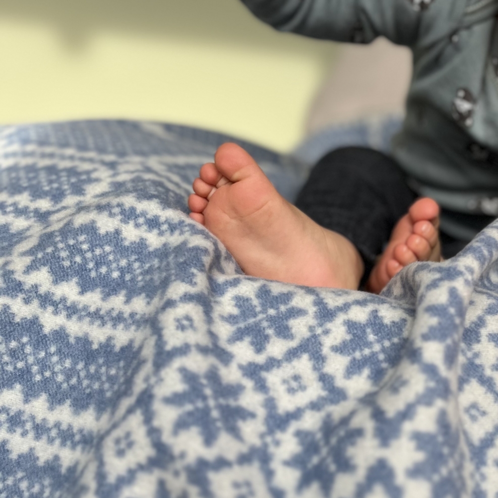 Pledd i 100% ull
70x100 cm